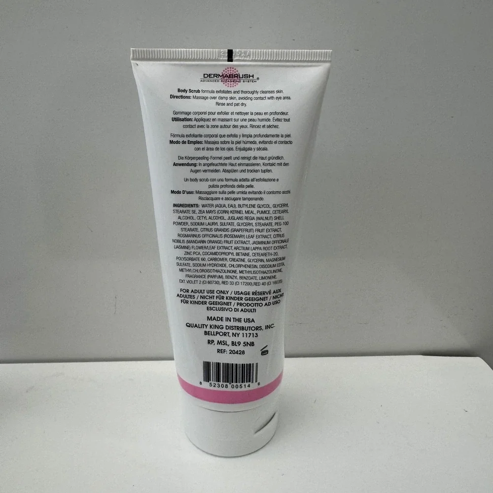 DERMABRUSH Advanced Cleansing Body Scrub Lightly Scented Grapefruit 6.7oz SET 3‎